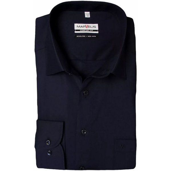 MARVELIS Langarmhemd Comfort Fit modern FitKent