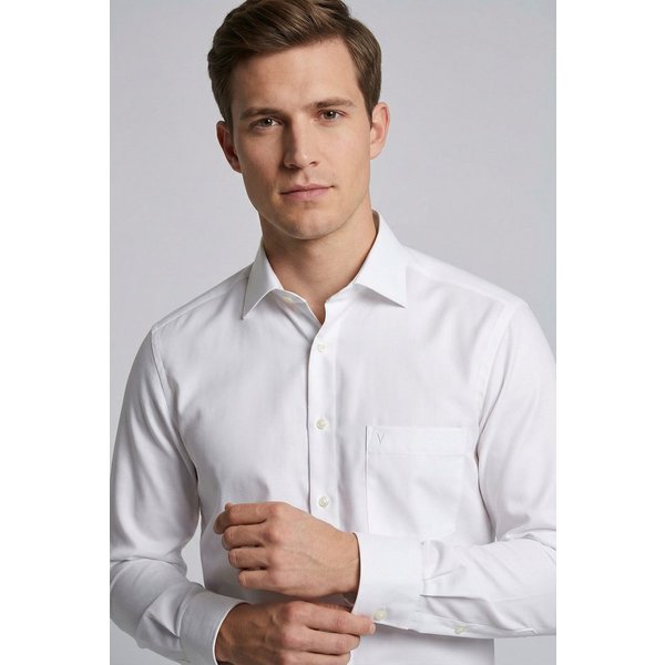 MARVELIS Langarmhemd modern fit, Businesshemd, bügelfrei, New-Kentkragen