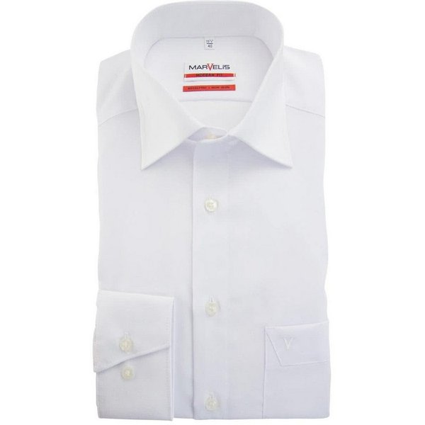 MARVELIS Langarmhemd Modern Fit modern FitHaifisch