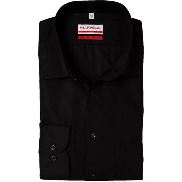 MARVELIS Langarmhemd Modern Fit modern FitHaifisch