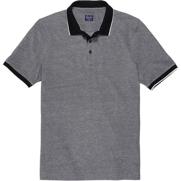MARVELIS Poloshirt meliert, leicht tailliert