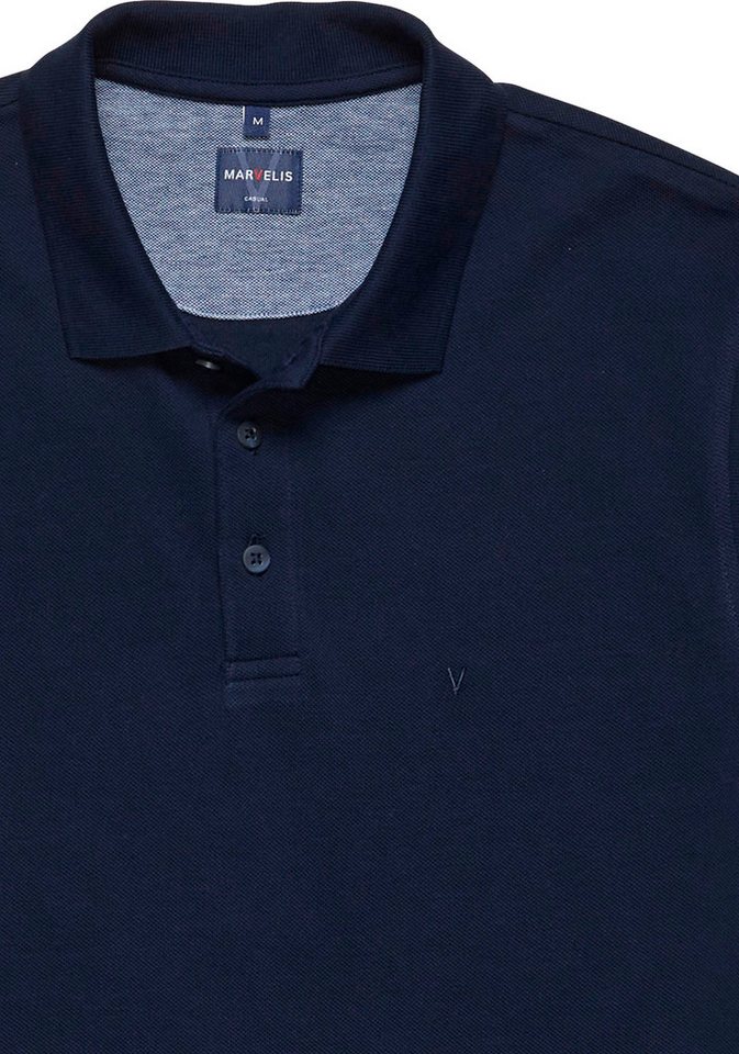 MARVELIS Poloshirt Pique, normale Passform – Bild 2 von 2