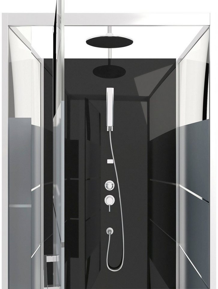 Marwell Komplettdusche Dusy, BxT: 80x80 cm, Einscheibensicherheitsglas, inkl. Armaturen – Bild 3 von 5