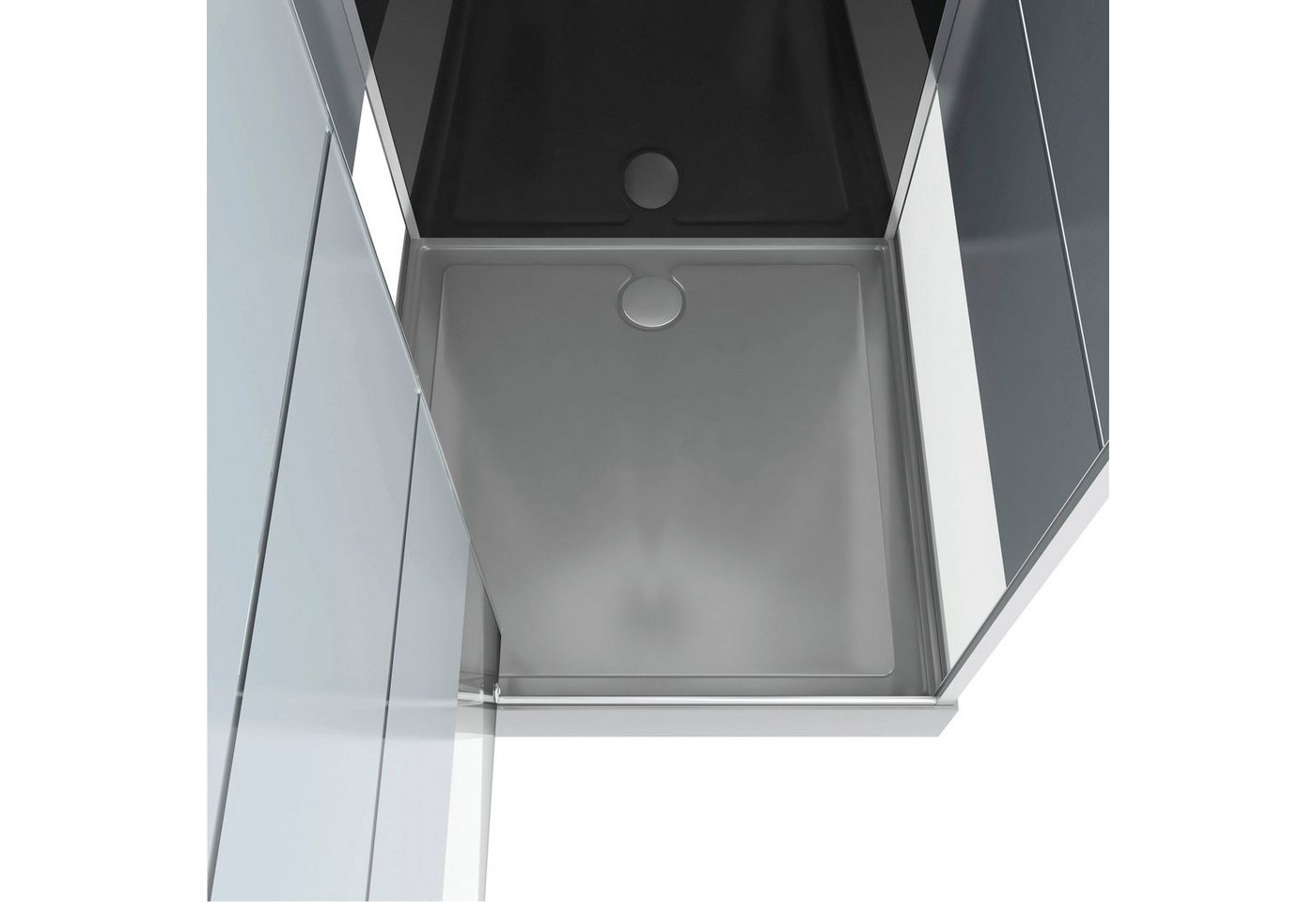 Marwell Komplettdusche Dusy, BxT: 80x80 cm, Einscheibensicherheitsglas, inkl. Armaturen – Bild 4 von 5