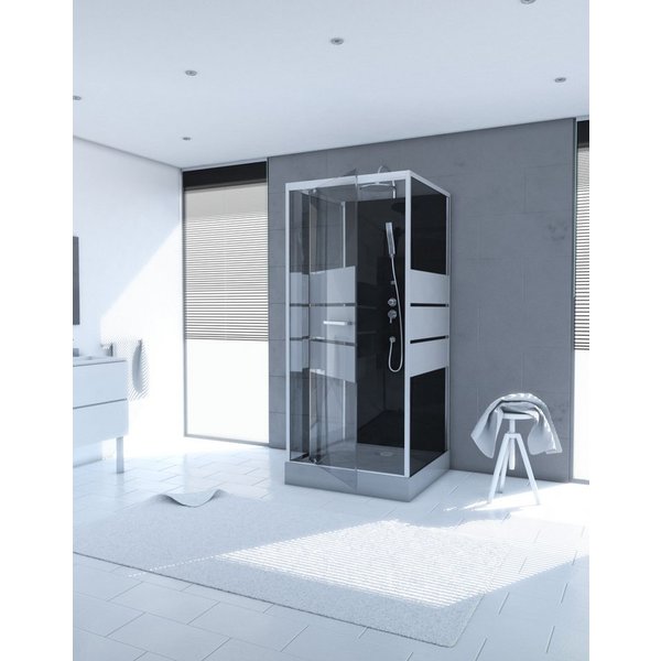 Marwell Komplettdusche Dusy, BxT: 90x90 cm, Einscheibensicherheitsglas, inkl. Armaturen