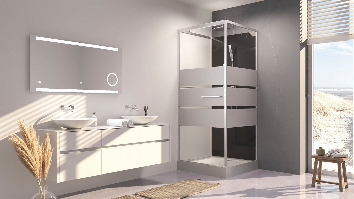 Marwell Komplettdusche Dusy, BxT: 90x90 cm, Einscheibensicherheitsglas, inkl. Armaturen – Bild 3 von 5