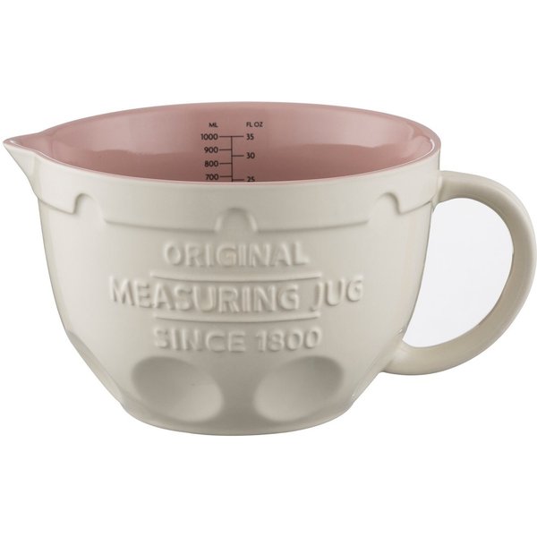 Mason Cash Messbecher, Steingut, 3-in1, zum Abmessen, Mischen und Ausgießen, 1 Liter
