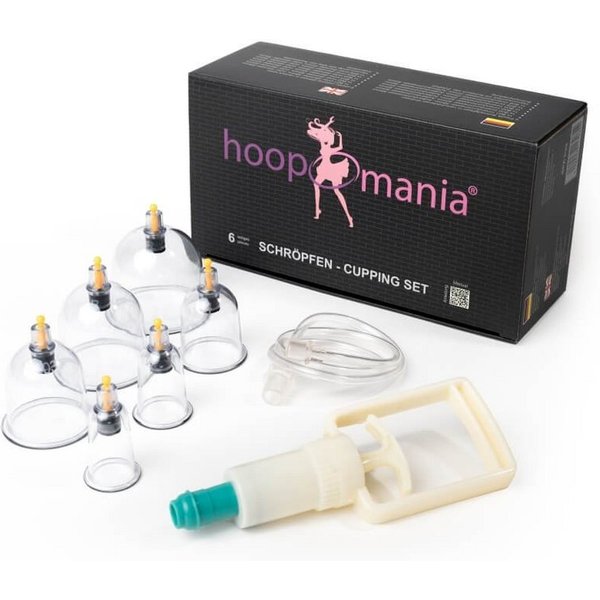 Hoopomania Massagegerät Hoopomania Schröpfen Set 6-teilig mit Schröpfgläser