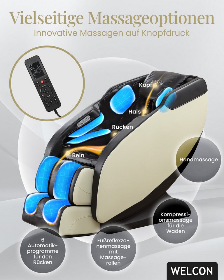 WELCON Massagesessel Massagesessel WELCON PRESTIGE II mit Wärmefunktion – Bild 4 von 5