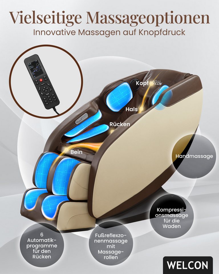 WELCON Massagesessel Massagesessel WELCON PRESTIGE II mit Wärmefunktion – Bild 4 von 5