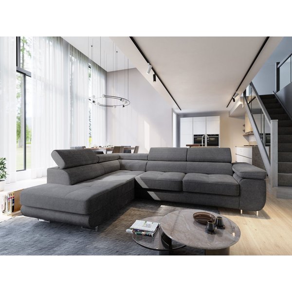 Masseno Ecksofa APIRO mit Schlaffunktion L-Form, Sofa mit Bettkasten