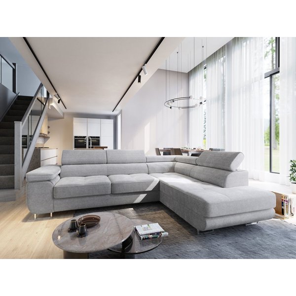 Masseno Ecksofa APIRO mit Schlaffunktion L-Form, Sofa mit Bettkasten