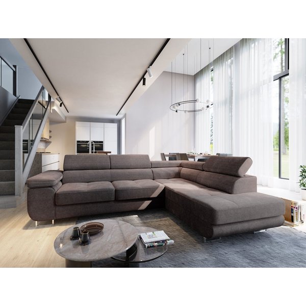 Masseno Ecksofa APIRO mit Schlaffunktion L-Form, Sofa mit Bettkasten