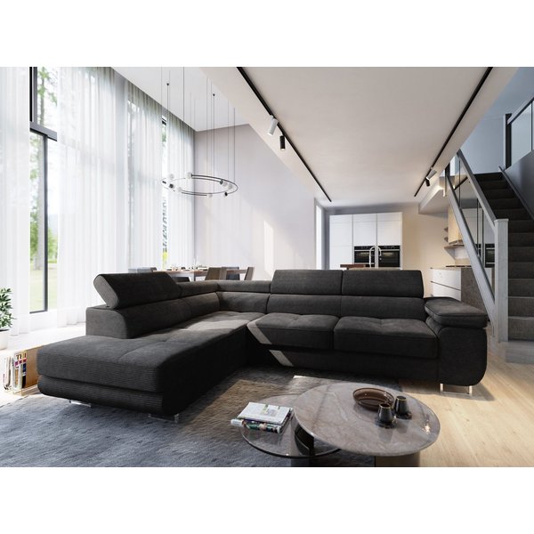 Masseno Ecksofa APIRO mit Schlaffunktion L-Form, Sofa mit Bettkasten