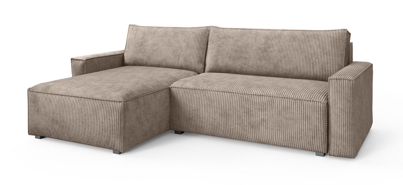 Masseno Ecksofa BESMIR mit Schlaffunktion L-Form, Sofa mit Bettkasten – Bild 2 von 5