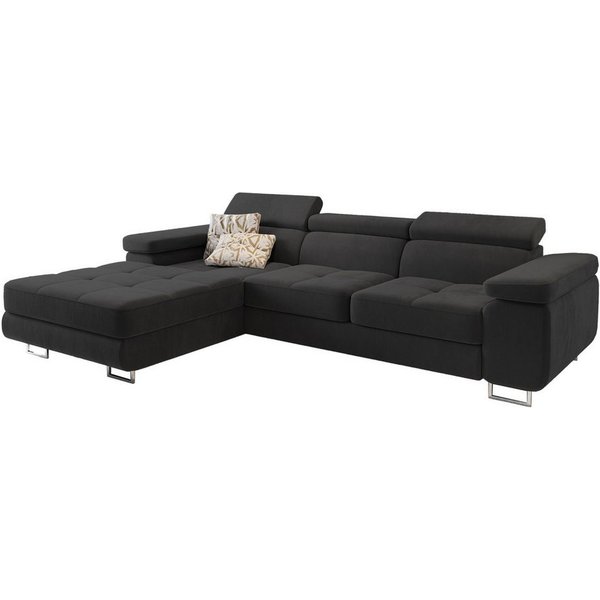 Masseno Ecksofa ELMA mit Schlaffunktion L-Form, Sofa mit Bettkasten