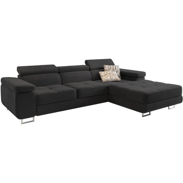 Masseno Ecksofa ELMA mit Schlaffunktion L-Form, Sofa mit Bettkasten