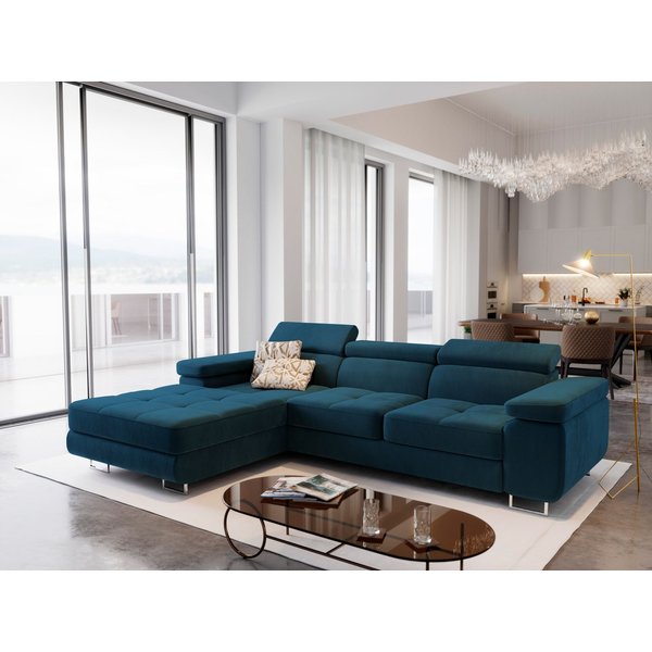 Masseno Ecksofa ELMA mit Schlaffunktion L-Form, Sofa mit Bettkasten