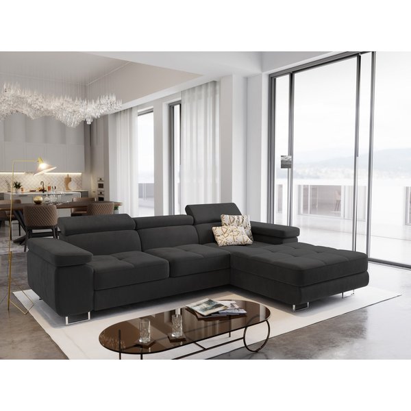 Masseno Ecksofa ELMA mit Schlaffunktion L-Form, Sofa mit Bettkasten