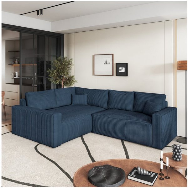 Masseno Ecksofa ERONIS mit Schlaffunktion L-Form, Sofa mit Bettkasten