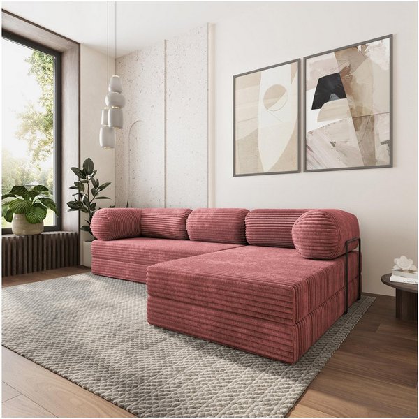 Masseno Ecksofa ETERA modulares Boneless Sofa mit Schlaffunktion