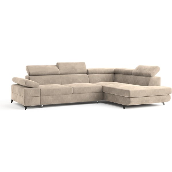 Masseno Ecksofa FAVIEN mit Schlaffunktion L-Form, Sofa mit Bettkasten