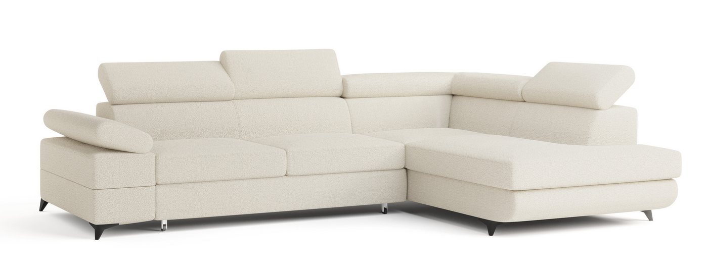 Masseno Ecksofa FAVIEN mit Schlaffunktion L-Form, Sofa mit Bettkasten – Bild 2 von 5