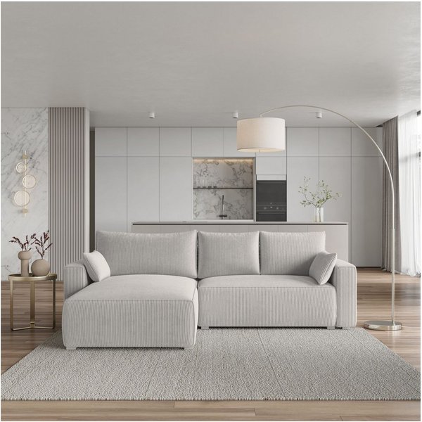 Masseno Ecksofa FORIL mit Schlaffunktion L-Form, Sofa mit Bettkasten
