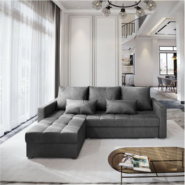 Masseno Ecksofa KOS PIK mit Schlaffunktion L-Form, Sofa mit Bettkasten