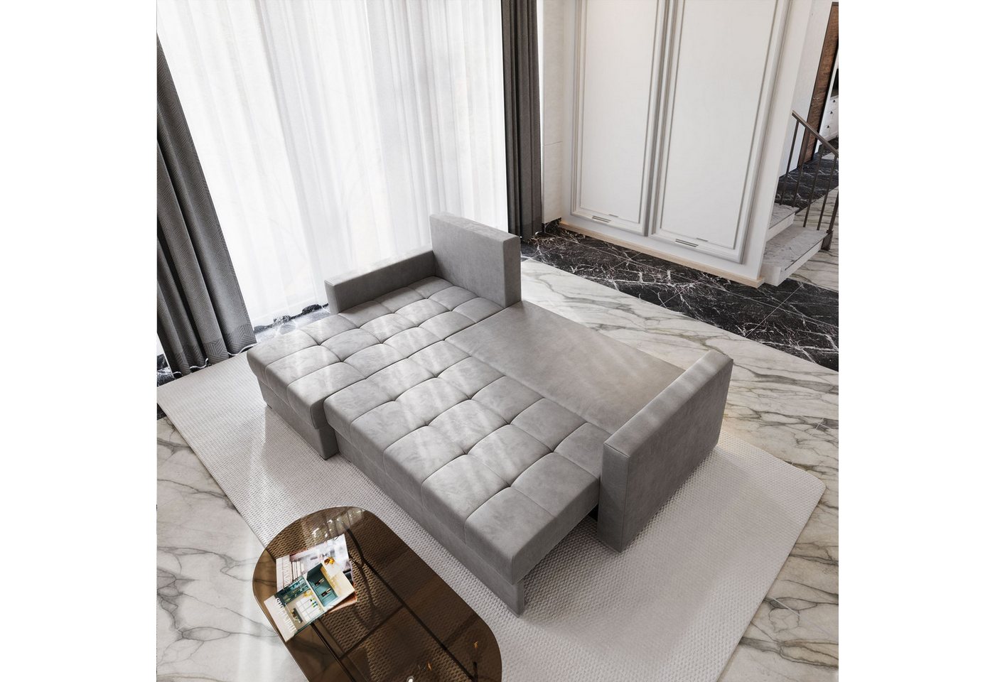 Masseno Ecksofa KOS PIK mit Schlaffunktion L-Form, Sofa mit Bettkasten – Bild 4 von 5
