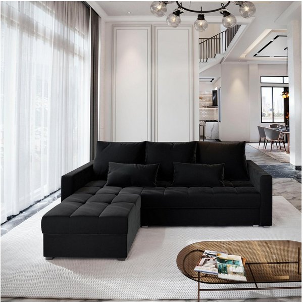 Masseno Ecksofa KOS PIK mit Schlaffunktion L-Form, Sofa mit Bettkasten