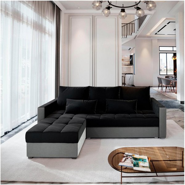 Masseno Ecksofa KOS PIK mit Schlaffunktion L-Form, Sofa mit Bettkasten