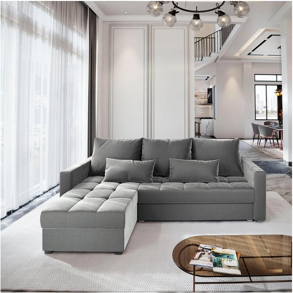 Masseno Ecksofa KOS PIK mit Schlaffunktion L-Form, Sofa mit Bettkasten