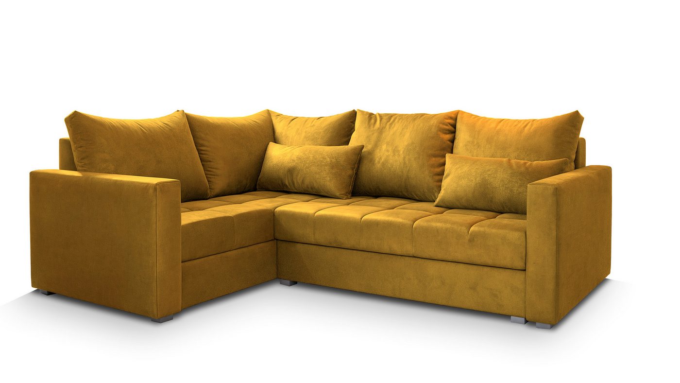 Masseno Ecksofa LIRENO mit Schlaffunktion L-Form, Sofa mit Bettkasten – Bild 2 von 5