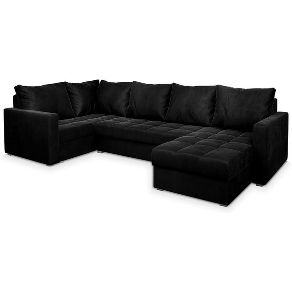 Masseno Ecksofa LORIVO mit Schlaffunktion U-Form, Sofa mit Bettkasten