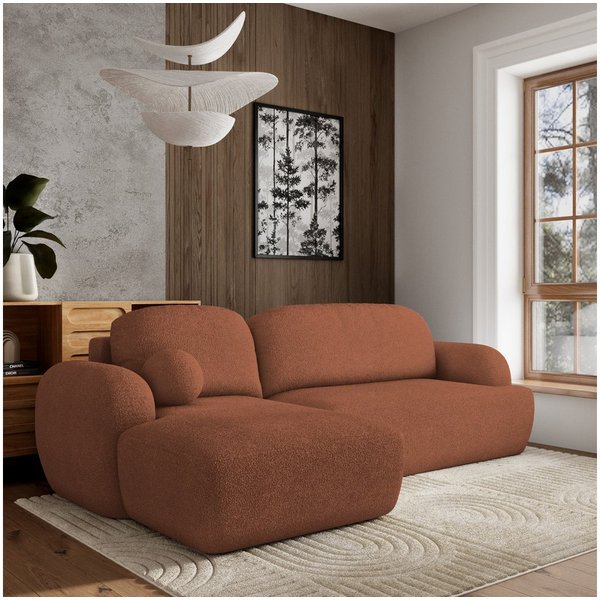 Masseno Ecksofa MODENZA mit Schlaffunktion L-Form, Sofa mit Bettkasten