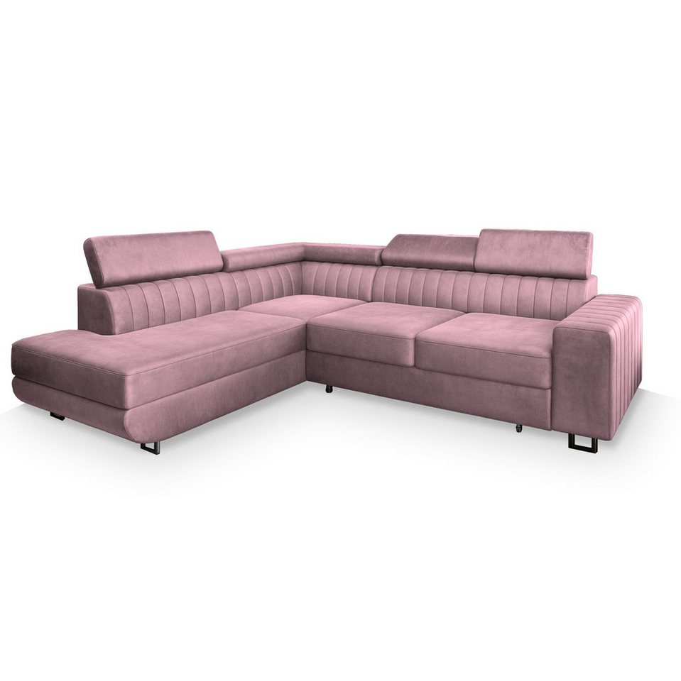 Masseno Ecksofa NOLA mit Schlaffunktion L-Form, Sofa mit Bettkasten – Bild 2 von 5