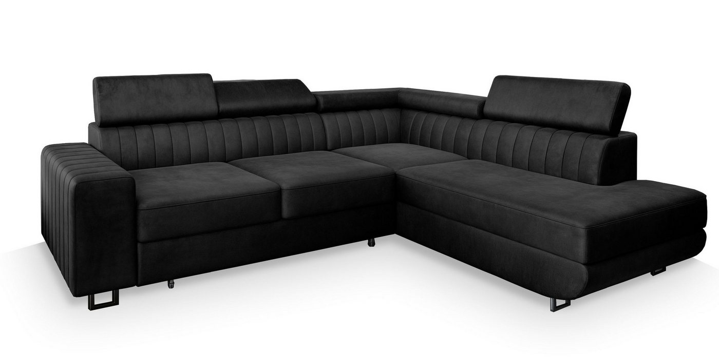 Masseno Ecksofa NOLA mit Schlaffunktion L-Form, Sofa mit Bettkasten – Bild 2 von 5