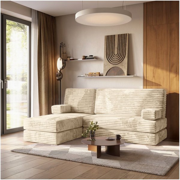 Masseno Ecksofa NOTIA modulares Boneless Sofa mit Schlaffunktion