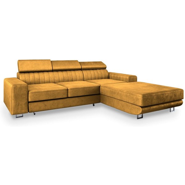 Masseno Ecksofa NOTO mit Schlaffunktion L-Form, Sofa mit Bettkasten