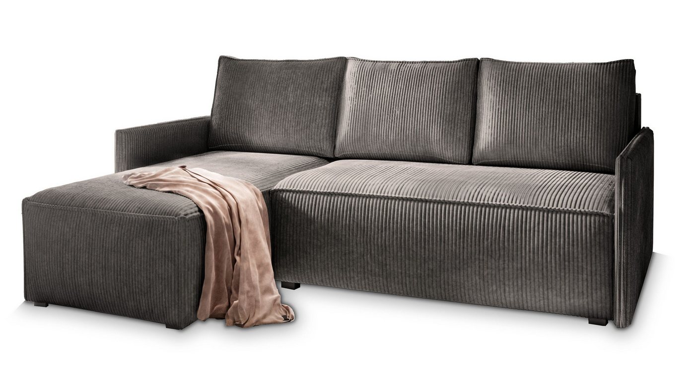 Masseno Ecksofa PERUSI mit Schlaffunktion L-Form, Sofa mit Bettkasten – Bild 2 von 5