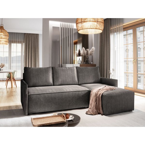 Masseno Ecksofa PERUSI mit Schlaffunktion L-Form, Sofa mit Bettkasten