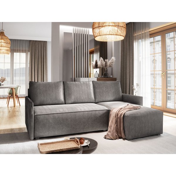 Masseno Ecksofa PERUSI mit Schlaffunktion L-Form, Sofa mit Bettkasten
