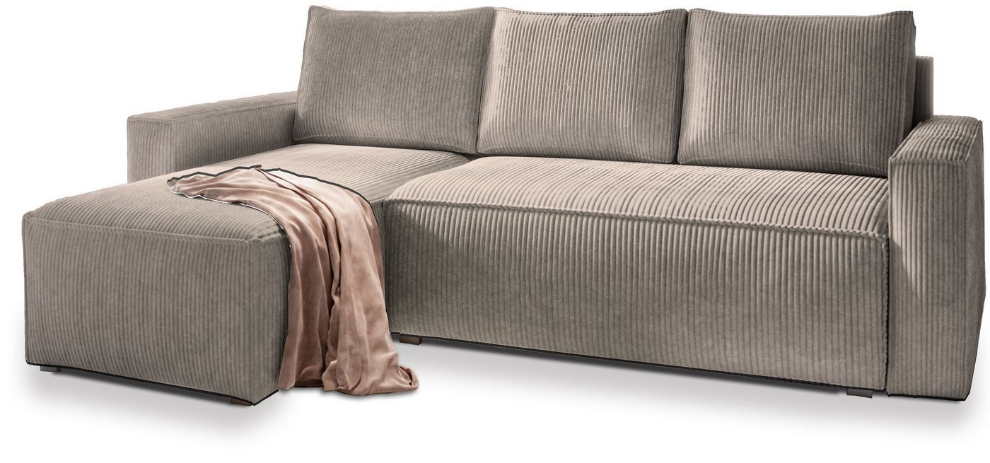 Masseno Ecksofa POTARO mit Schlaffunktion L-Form, Sofa mit Bettkasten – Bild 2 von 5