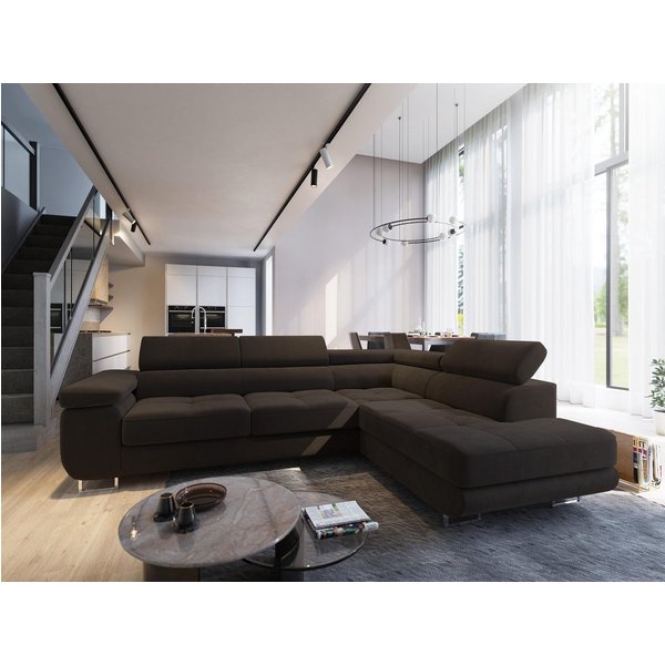 Masseno Ecksofa SELVA mit Schlaffunktion L-Form, Sofa mit Bettkasten