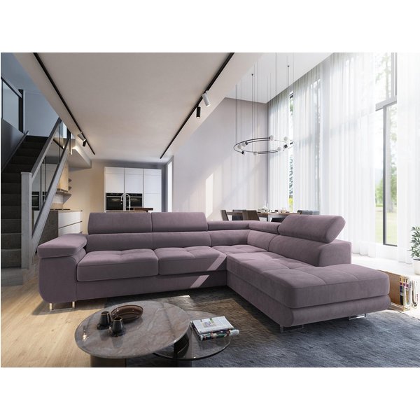 Masseno Ecksofa SELVA mit Schlaffunktion L-Form, Sofa mit Bettkasten