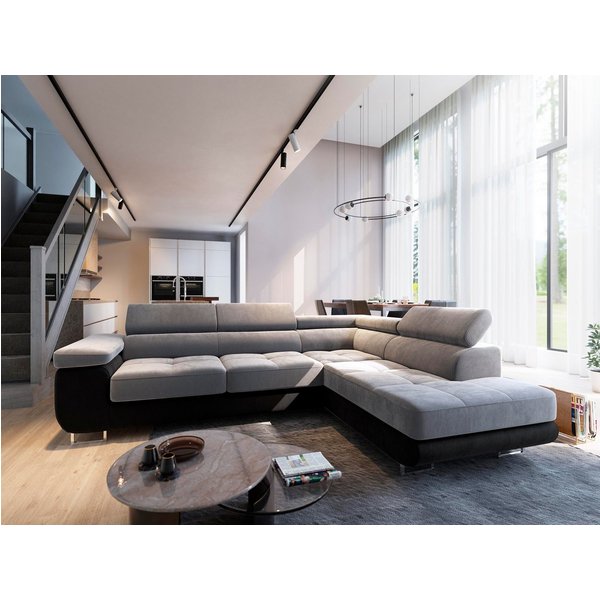 Masseno Ecksofa SELVA mit Schlaffunktion L-Form, Sofa mit Bettkasten