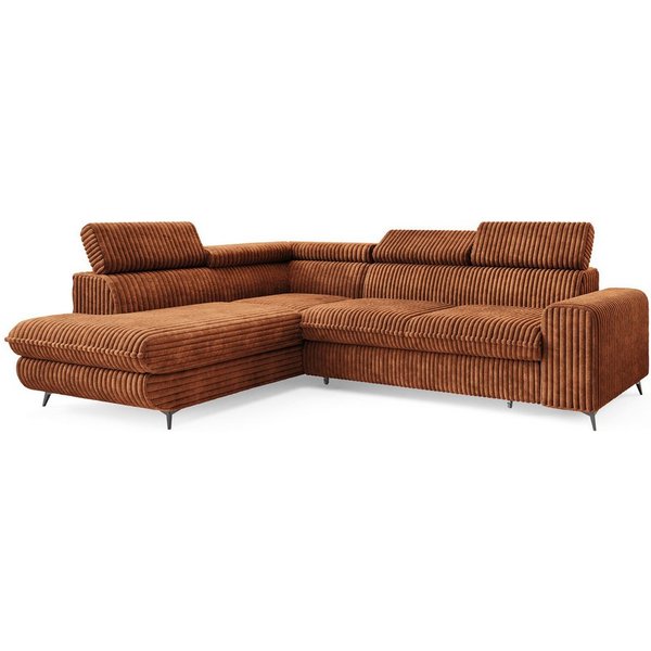 Masseno Ecksofa VELISS mit Schlaffunktion L-Form, Sofa mit Bettkasten