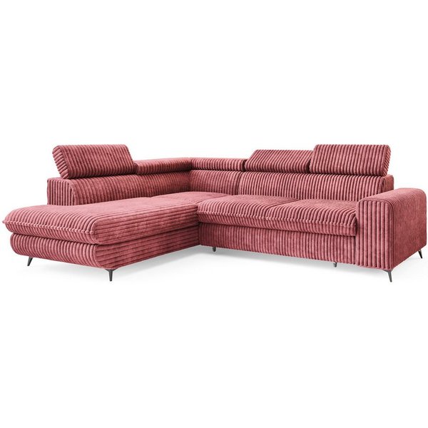 Masseno Ecksofa VELISS mit Schlaffunktion L-Form, Sofa mit Bettkasten