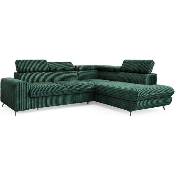 Masseno Ecksofa VELISS mit Schlaffunktion L-Form, Sofa mit Bettkasten